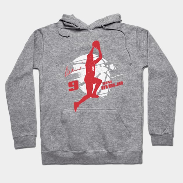 Deni Avdija Washington Silhouette Hoodie by danlintonpro